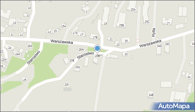 Zakroczym, Starostwo, 20B, mapa Zakroczym