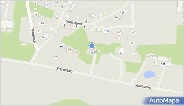 Zakroczym, Starostwo, 28, mapa Zakroczym