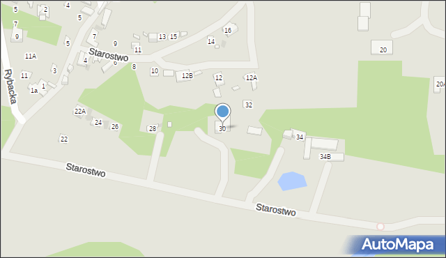 Zakroczym, Starostwo, 30, mapa Zakroczym