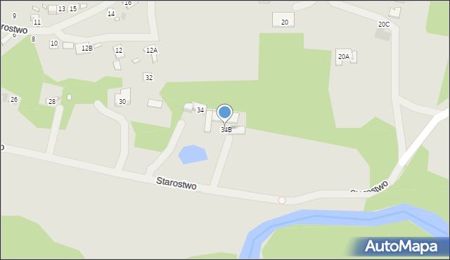 Zakroczym, Starostwo, 34B, mapa Zakroczym