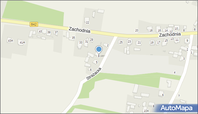 Zakrzówek, Strażacka, 4, mapa Zakrzówek