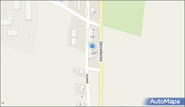 Zalesie Śląskie, Strzelecka, 11A, mapa Zalesie Śląskie