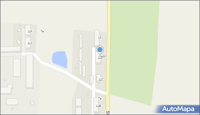 Zalesie Śląskie, Strzelecka, 11D, mapa Zalesie Śląskie