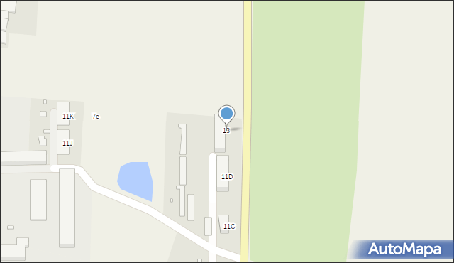 Zalesie Śląskie, Strzelecka, 13, mapa Zalesie Śląskie