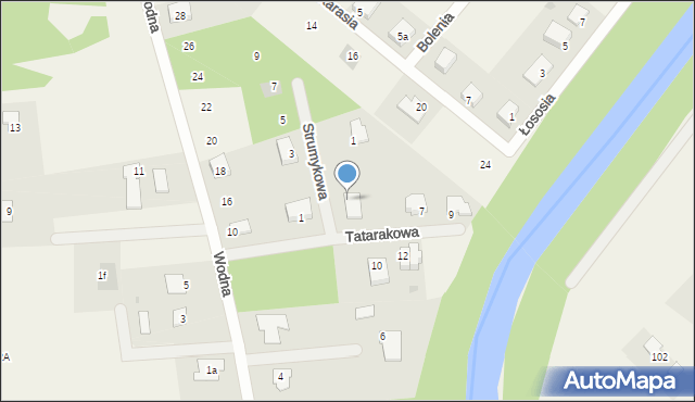 Zamość, Strumykowa, 2a, mapa Zamościa