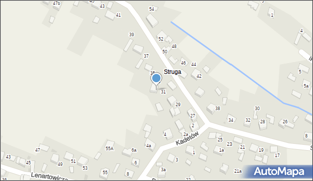 Żarki, Struga Andrzeja, 31A, mapa Żarki