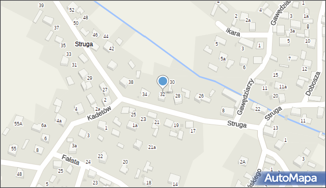 Żarki, Struga Andrzeja, 32, mapa Żarki