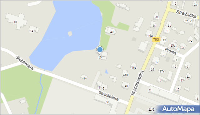 Żarki, Steinkellera, 10, mapa Żarki