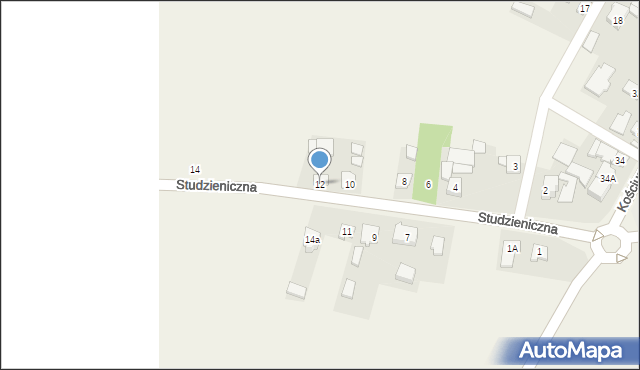 Żarnowiec, Studzieniczna, 12, mapa Żarnowiec