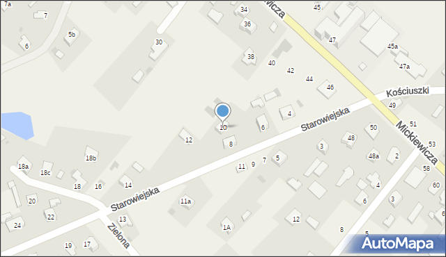 Zarzecze, Starowiejska, 10, mapa Zarzecze