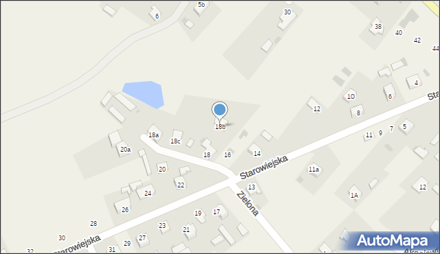 Zarzecze, Starowiejska, 18b, mapa Zarzecze