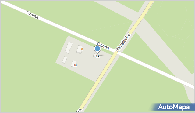 Zawadzkie, Strzelecka, 8A, mapa Zawadzkie