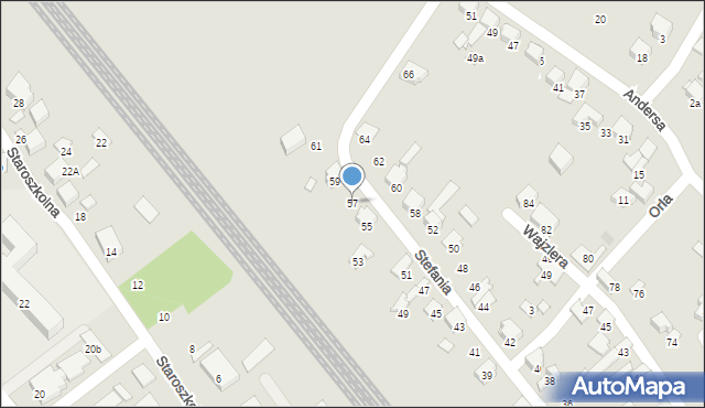 Zawiercie, Stefania, 57, mapa Zawiercie