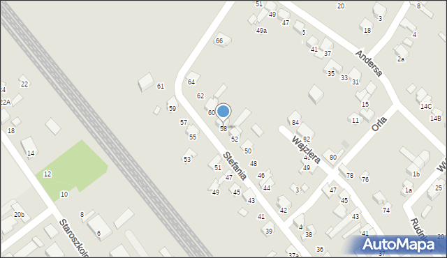 Zawiercie, Stefania, 58, mapa Zawiercie