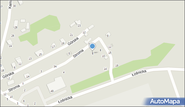 Zawiercie, Stroma, 6, mapa Zawiercie