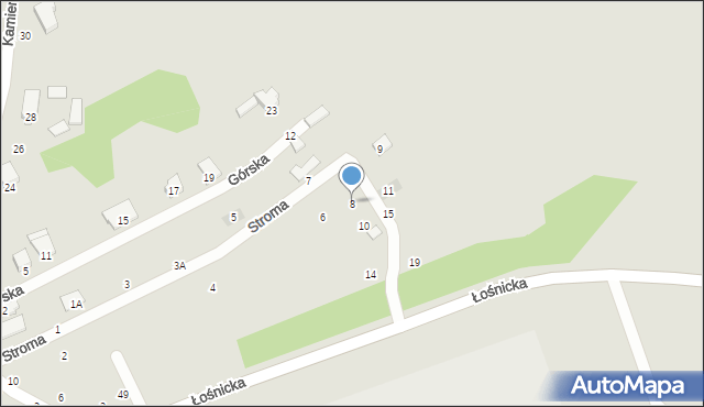 Zawiercie, Stroma, 8, mapa Zawiercie