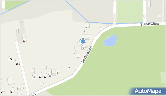 Zbludowice, Starkiewicza, 5, mapa Zbludowice