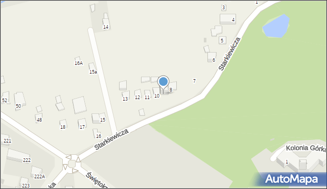 Zbludowice, Starkiewicza, 9, mapa Zbludowice