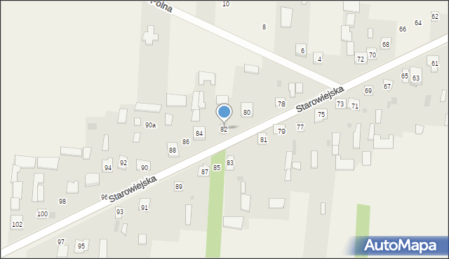 Zbuczyn, Starowiejska, 82, mapa Zbuczyn