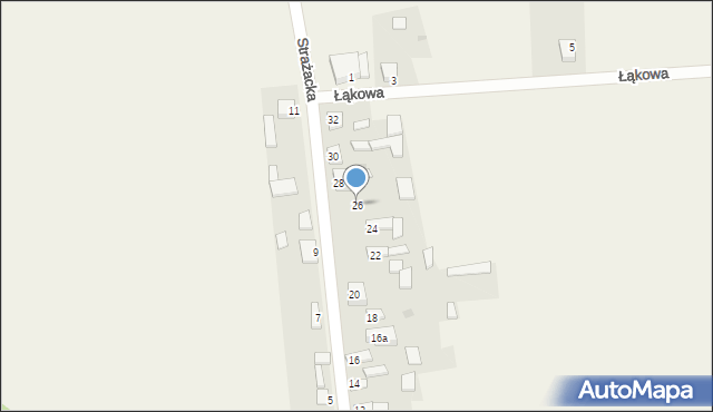 Zdrowa, Strażacka, 26, mapa Zdrowa