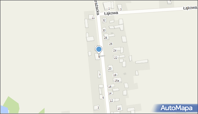 Zdrowa, Strażacka, 9, mapa Zdrowa