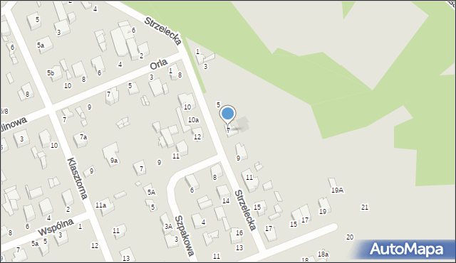 Zduńska Wola, Strzelecka, 7, mapa Zduńska Wola