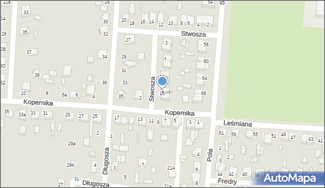 Zduńska Wola, Stwosza Wita, 15, mapa Zduńska Wola