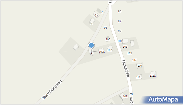 Zdzięsławice, Stary Gościniec, 5, mapa Zdzięsławice