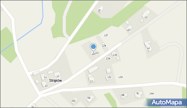 Zendek, Strąków, 12c, mapa Zendek