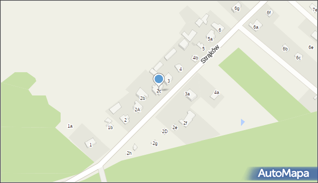 Zendek, Strąków, 2c, mapa Zendek