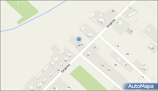 Zendek, Strąków, 6g, mapa Zendek