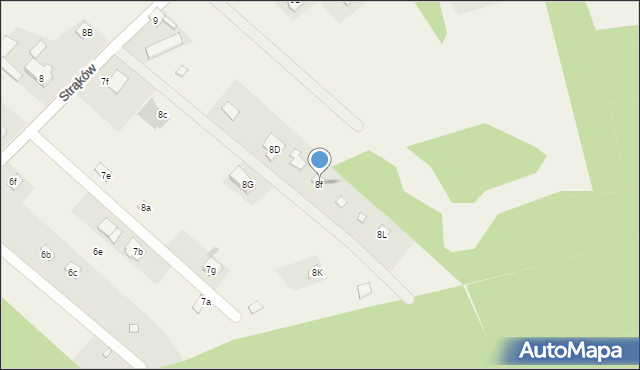 Zendek, Strąków, 8f, mapa Zendek