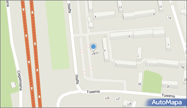 Zgierz, Staffa Leopolda, 1-6, mapa Zgierz