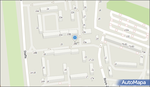 Zgierz, Staffa Leopolda, 18a, mapa Zgierz