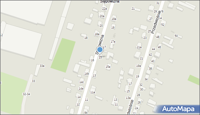 Zgierz, Stępowizna, 15, mapa Zgierz