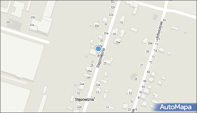 Zgierz, Stępowizna, 28, mapa Zgierz