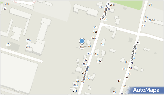 Zgierz, Stępowizna, 30b, mapa Zgierz
