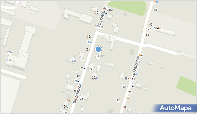 Zgierz, Stępowizna, 31, mapa Zgierz