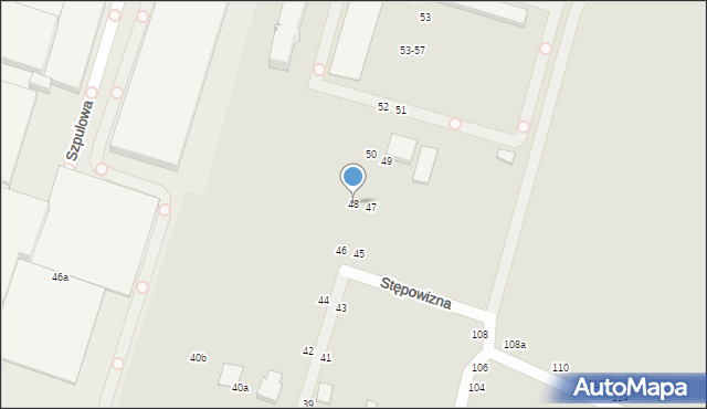 Zgierz, Stępowizna, 48, mapa Zgierz