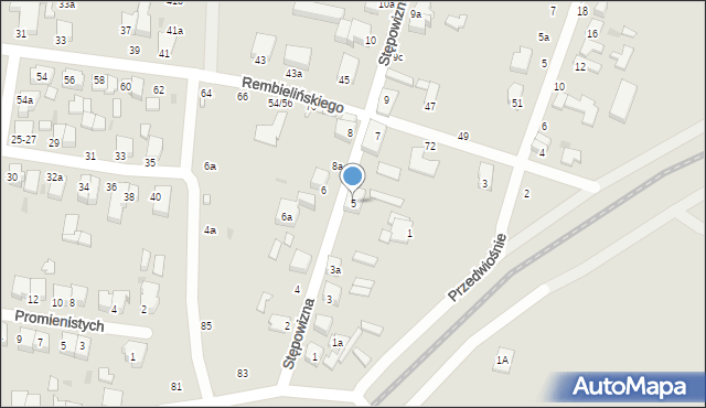 Zgierz, Stępowizna, 5, mapa Zgierz