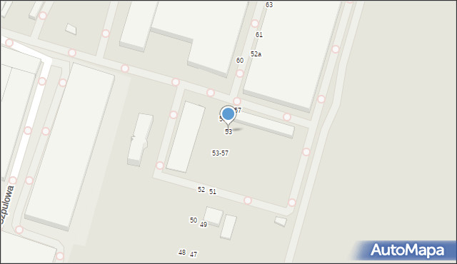 Zgierz, Stępowizna, 53, mapa Zgierz