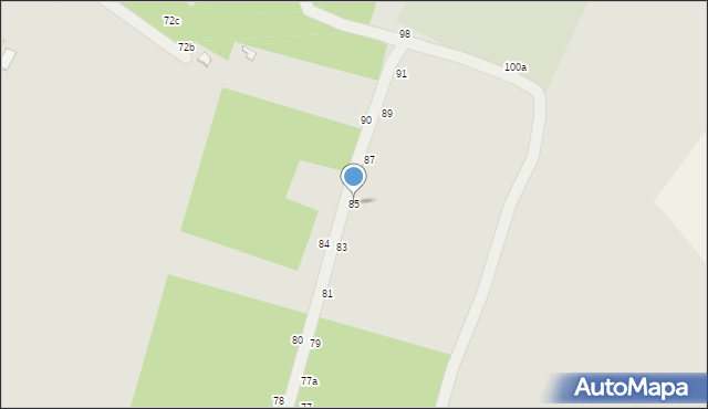 Zgierz, Stępowizna, 85, mapa Zgierz