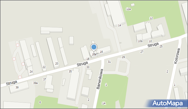Zgierz, Struga Andrzeja, 16a, mapa Zgierz