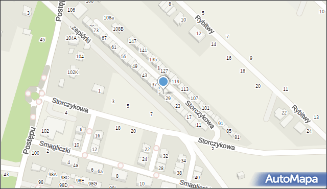 Zgorzała, Storczykowa, 31, mapa Zgorzała