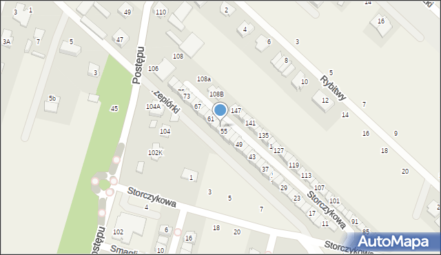 Zgorzała, Storczykowa, 57, mapa Zgorzała