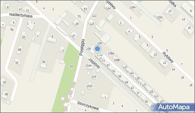 Zgorzała, Storczykowa, 79, mapa Zgorzała