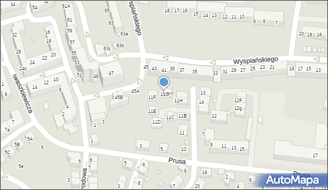 Zgorzelec, Struga Andrzeja, 11G, mapa Zgorzelec