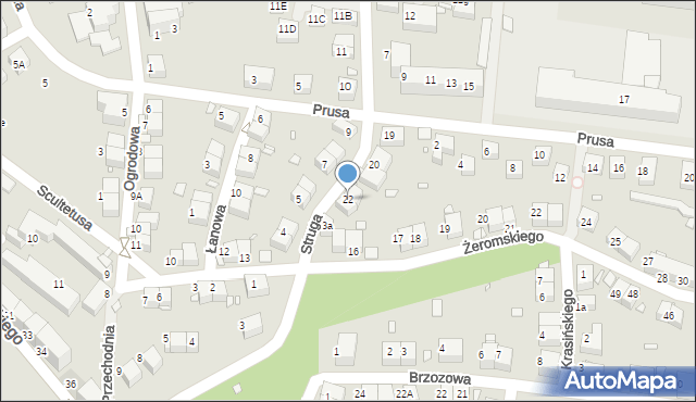 Zgorzelec, Struga Andrzeja, 22, mapa Zgorzelec