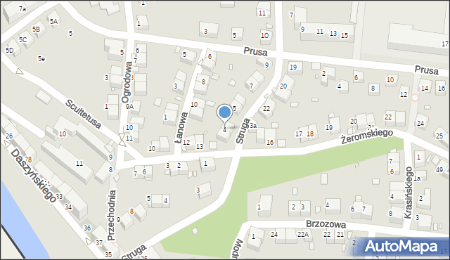 Zgorzelec, Struga Andrzeja, 4, mapa Zgorzelec