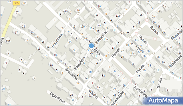 Ziębice, Stolarska, 10, mapa Ziębice